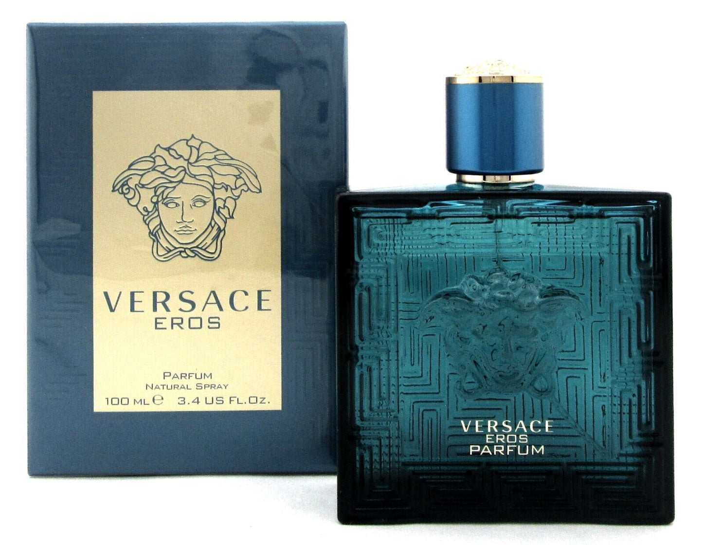 Versace Eros by Versace 3.4 oz./ 100 ml. PARFUM Spray for Men. New Sealed Box