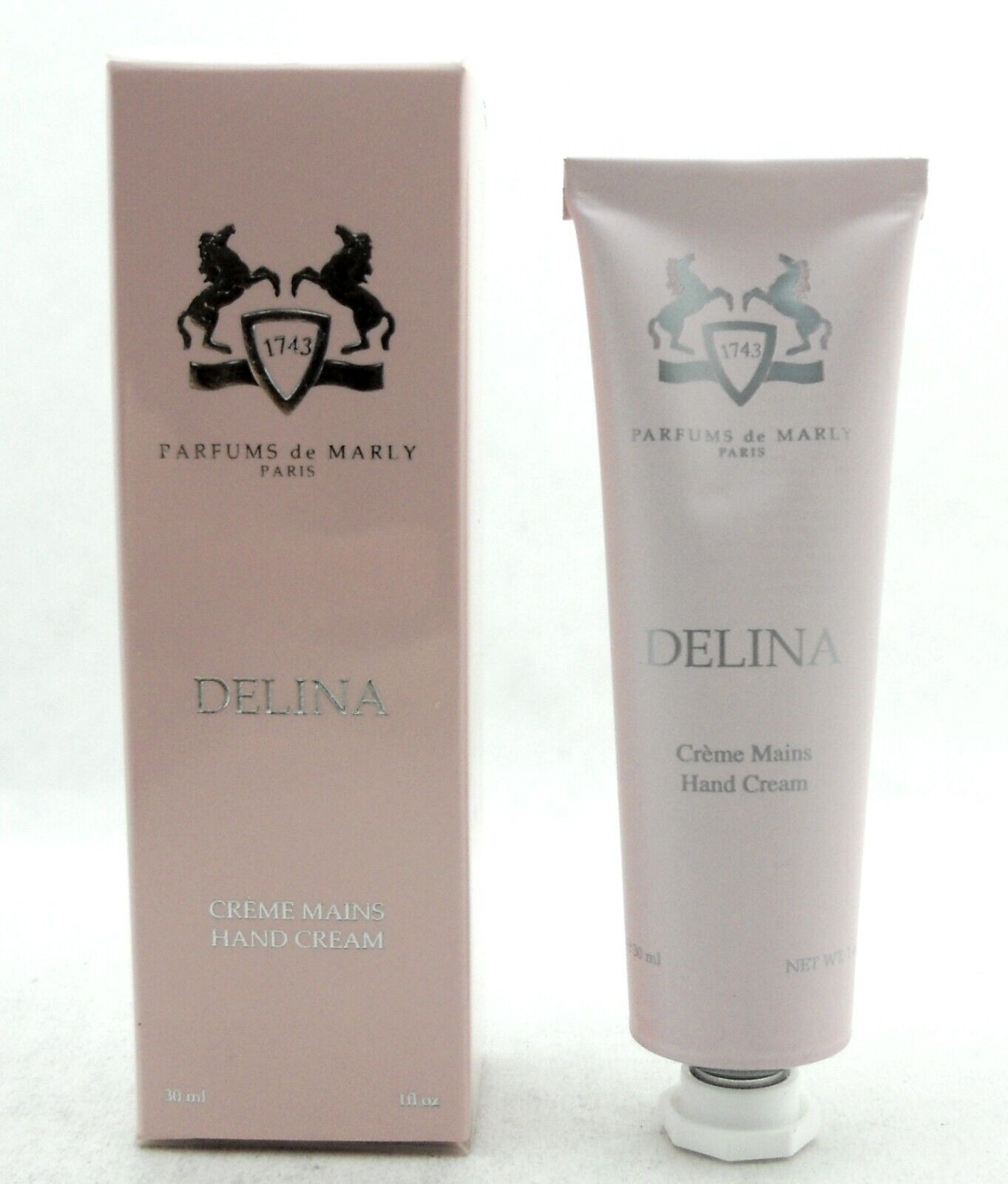 Parfums De Marly Delina Hand Cream for Women  1.0 oz./30 ml. New in Sealed Box