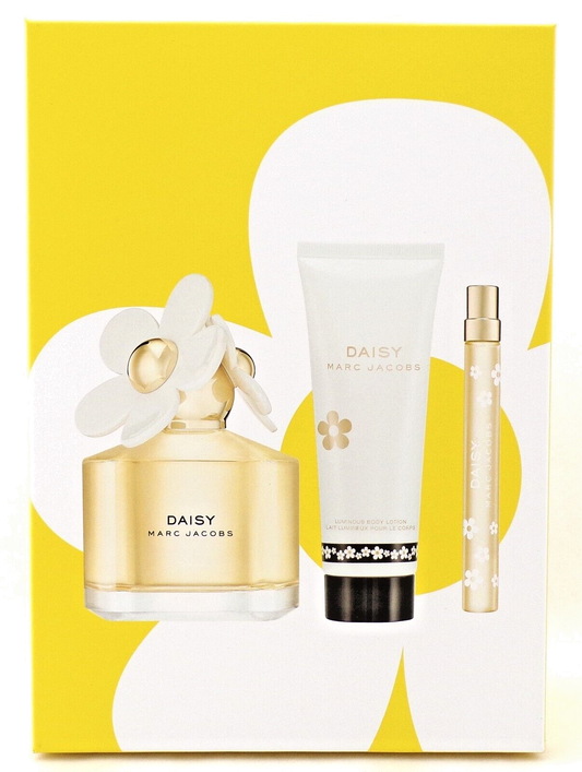 Daisy by Marc Jacobs 3.3 oz & 10 ml EDT Spray + 2.5 oz B/Lotion. New Women's Set