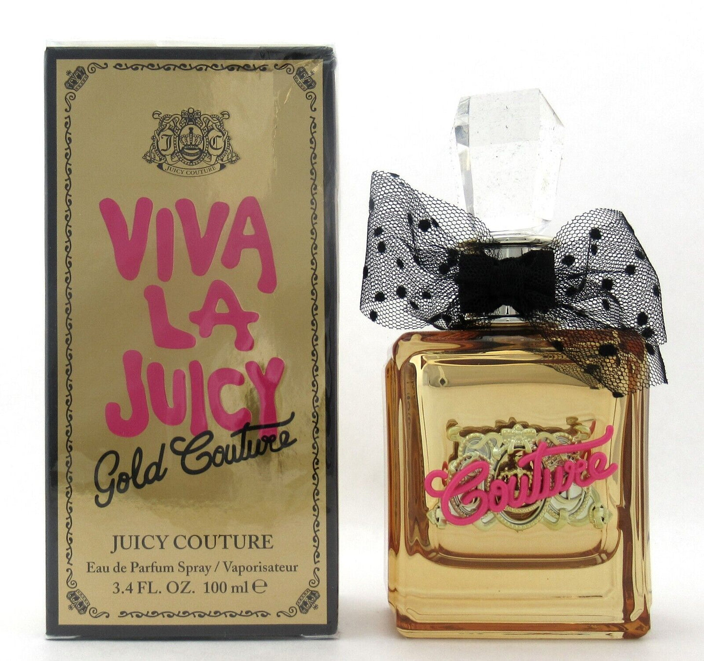 Viva La Juicy Gold Couture by Juicy Couture 3.4 oz. EDP Spray Women Damaged Box