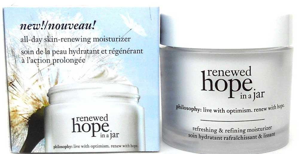 Philosophy renewed hope in a jar all day skin moisturizer 2oz./ 60ml