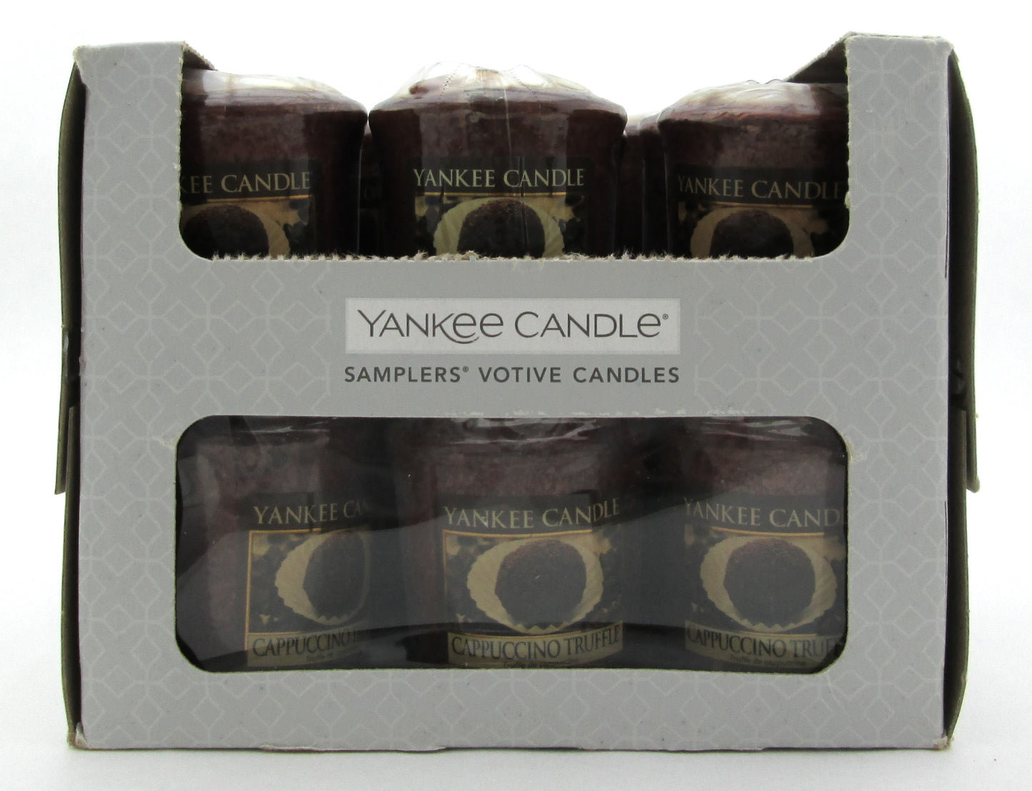 Yankee Candle Cappuccino Truffle Scent Lot of 18 Votive Candles Damaged BOX