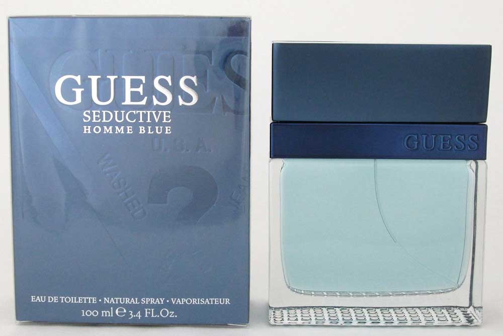 Guess Seductive Homme Blue by Guess Eau De Toillete Spray 3.4 oz.NIB