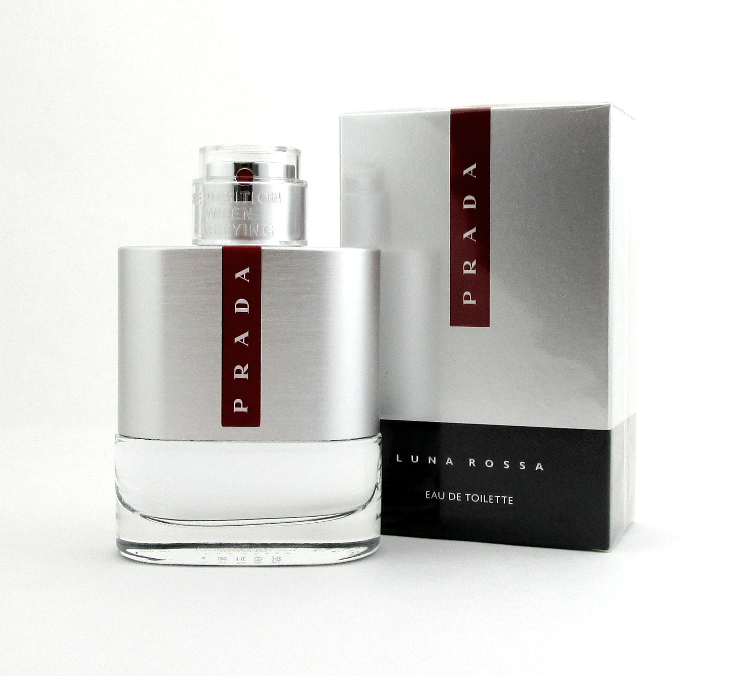 Prada Luna Rossa by Prada 3.4 oz. Eau de Toilette Spray for Men. New. DAMAGED Box.