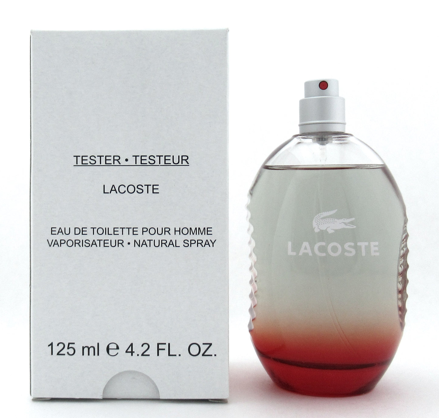 Lacoste Red Style In Play by Lacoste EDT Spray for Men 4.2 oz. New Tester