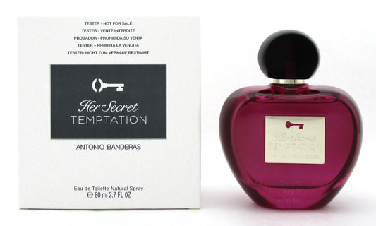 Her Secret Temptation by Antonio Banderas 2.7 oz. EDT Spray. New Tester with Cap