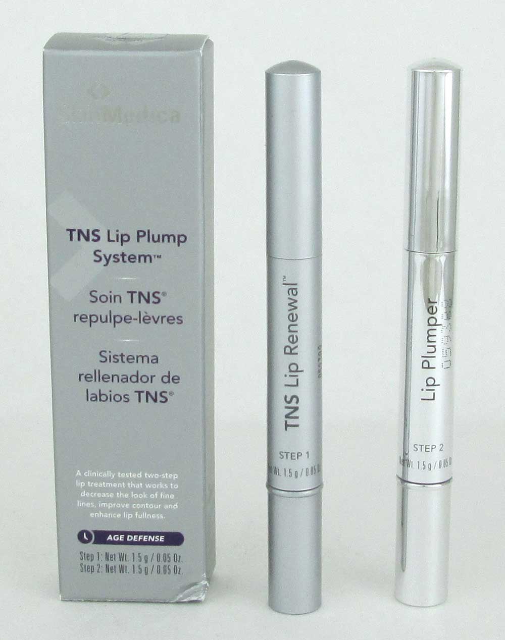 SkinMedica TNS Lip Plump 2 Step System 0.05 oz/ 1.5 g x 2 Damaged Box
