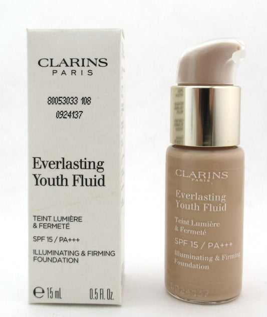 Clarins Everlasting Youth Fluid Foundation SPF15 108 Sand 15 ml./0.5 oz. Tester