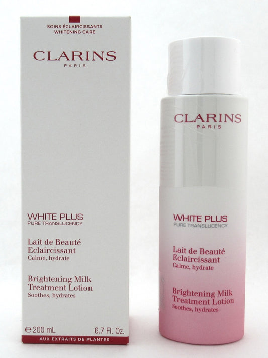 Clarins White Plus Brightening Milk Treatment Lotion 200 ml./ 6.7 oz. New Tester