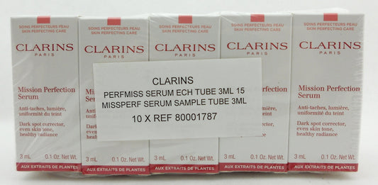Clarins Mission Perfection Serum Dark Spot Corrector Travel Size 3 ml LOT of 10