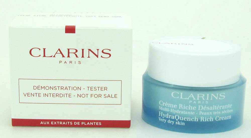 Clarins HydraQuench Rich Cream Very Dry Skin 1.6 oz./ 50 ml. *Tester