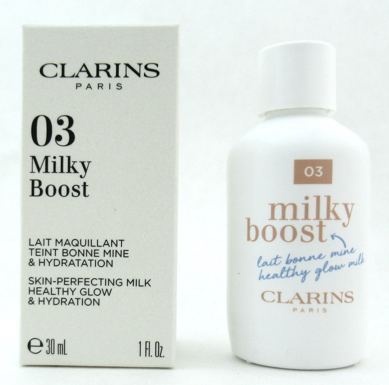 Clarins Milky Boost Healthy Glow 03 MILKY CASHEW 30 ml./ 1 oz. New Tester