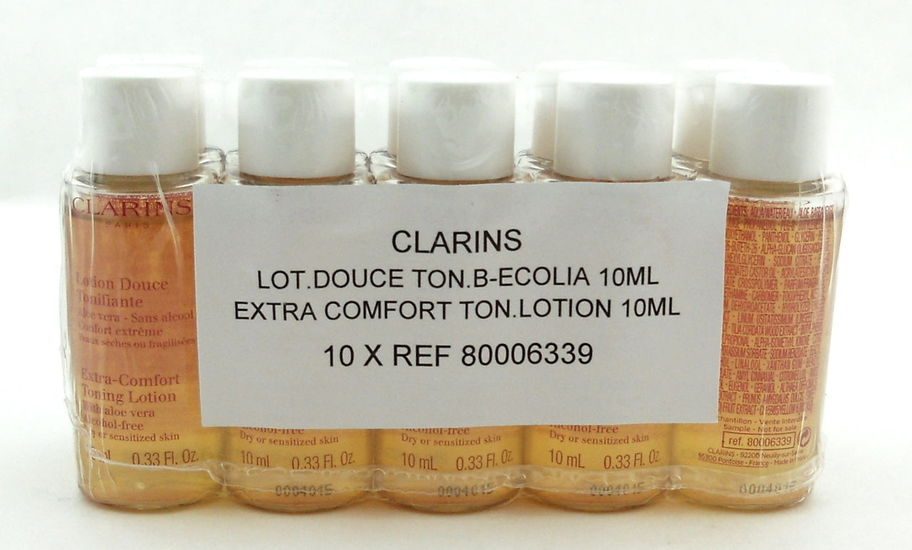 Clarins Extra Comfort Toning Lotion Dry Sensitized Skin Travel Size 10ml x10