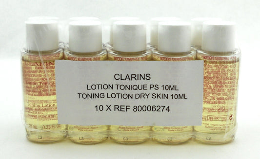 Clarins Toning Lotion with Camomile for Normal or Dry Skin Travel Size 10ml x10