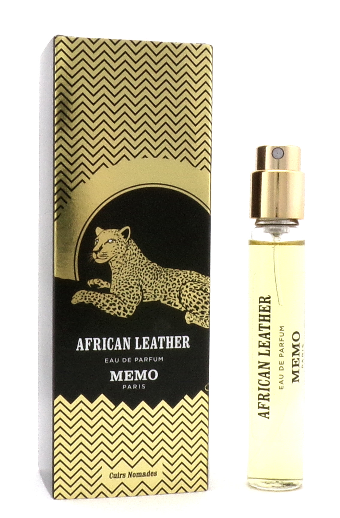 Memo Paris African Leather 0.33 oz./10 ml. Eau de Parfum REFILL Purse Spray Unisex. New in Box