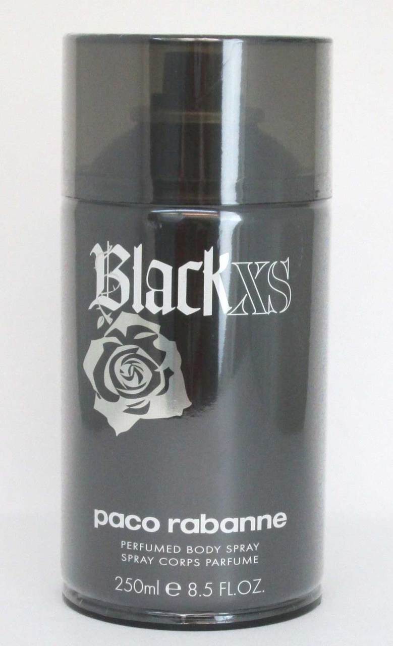 Black XS By Paco Rabanne Body Spray For Men 8.5 oz./250 ml. Sealed.