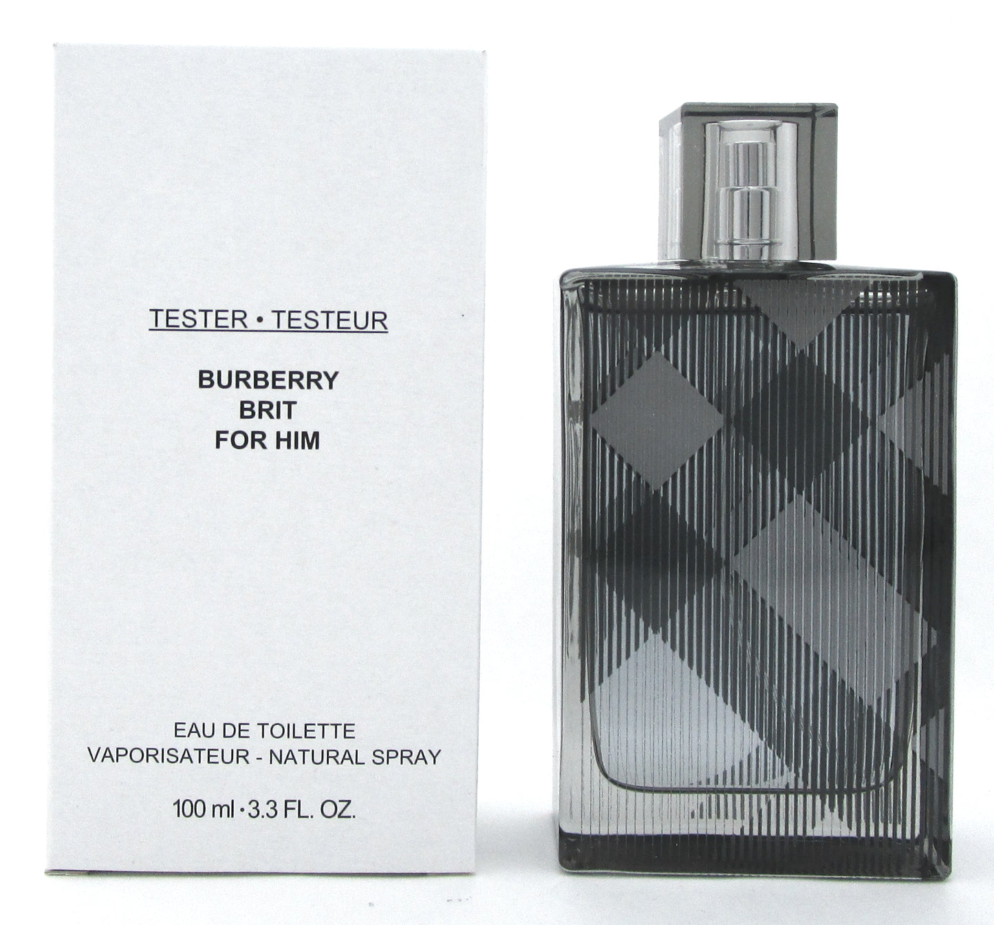 Burberry Brit for Him by Burberry 3.3 oz. EDT Spray for Men. New Tester with Cap