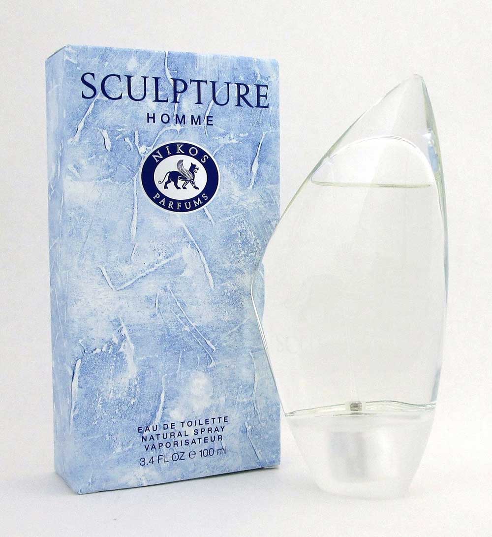 Sculpture Homme by Nikos Eau de Toilette Spray 3.4oz. Men*DamagedBox