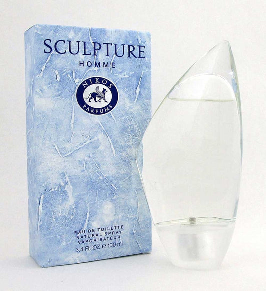 Sculpture Homme by Nikos Eau de Toilette Spray 3.4oz. Men*DamagedBox