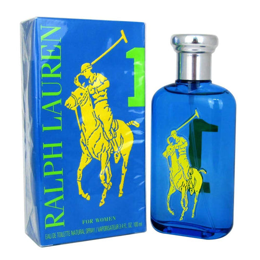 Polo Big Pony #1 (Blue) by Ralph Lauren for Women Eau De Toilette Spray 3.4 oz. Damaged box. Brand new. Never used.