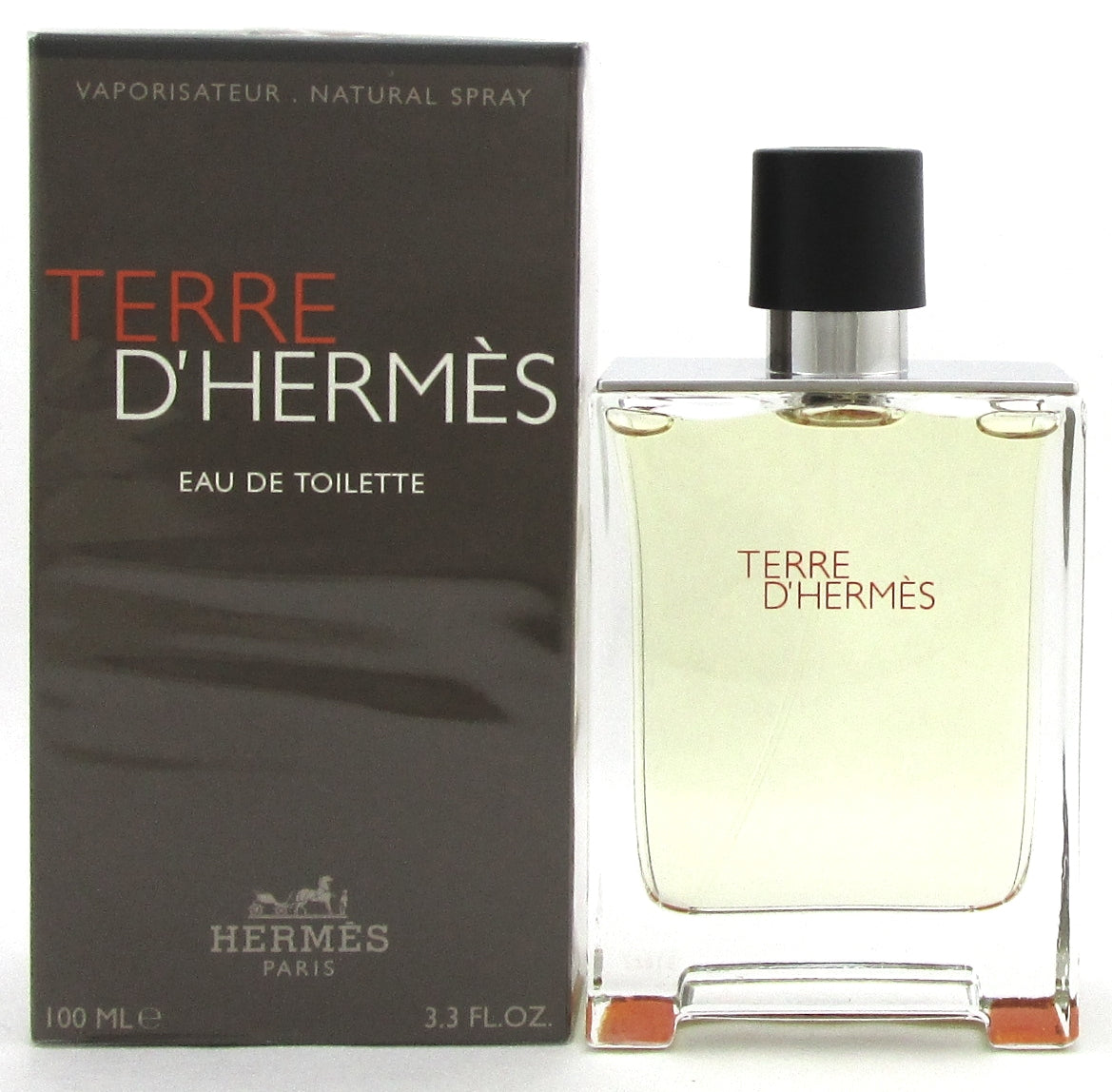 Terre D'Hermes by Hermes 3.3 oz. Eau de Toilette Spray for Men. New Damaged Box