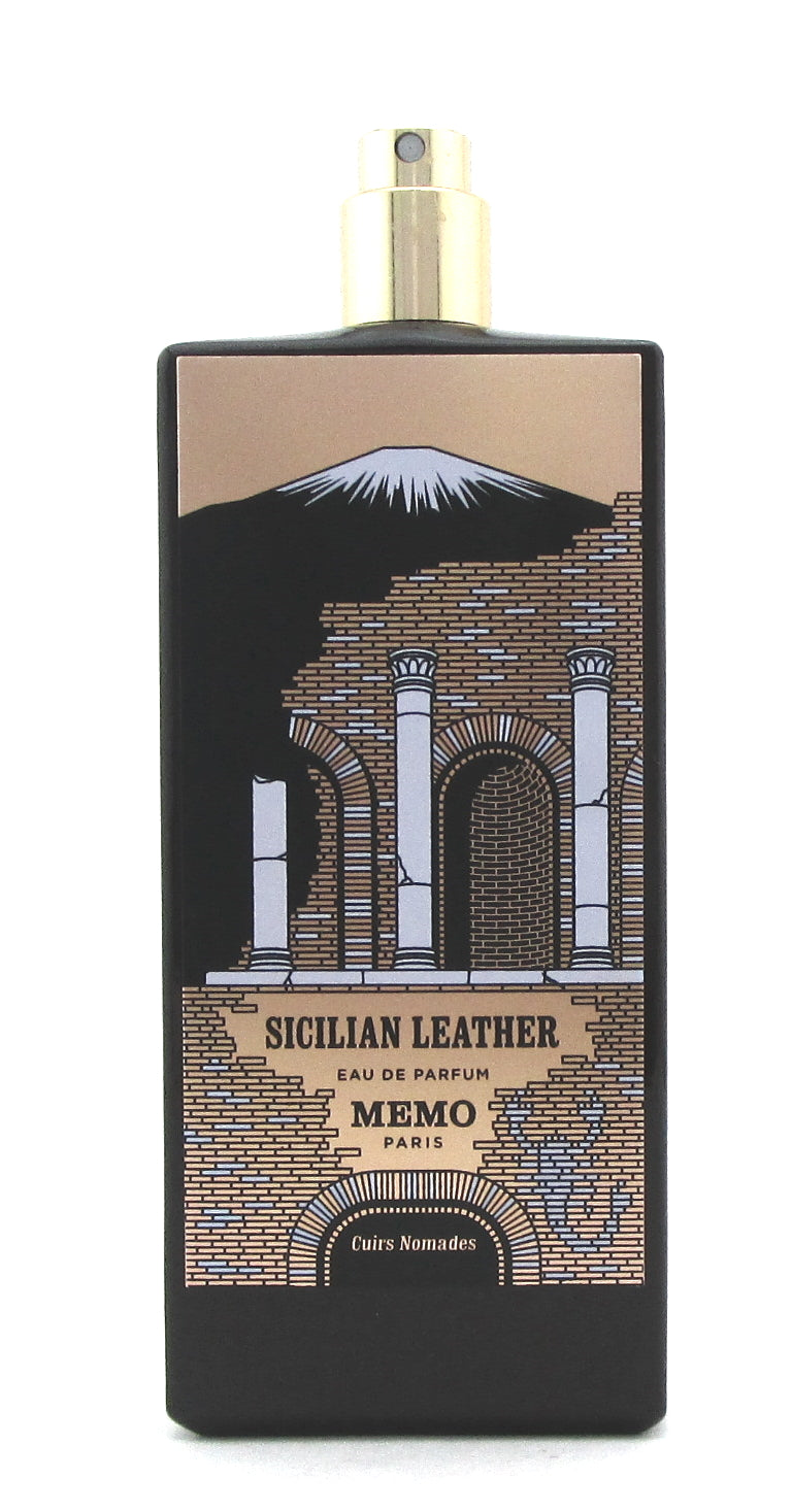 Sicilian Leather by Memo Paris 2.5 oz. Eau de Parfum Spray Unisex New TESTER NO BOX No Cap