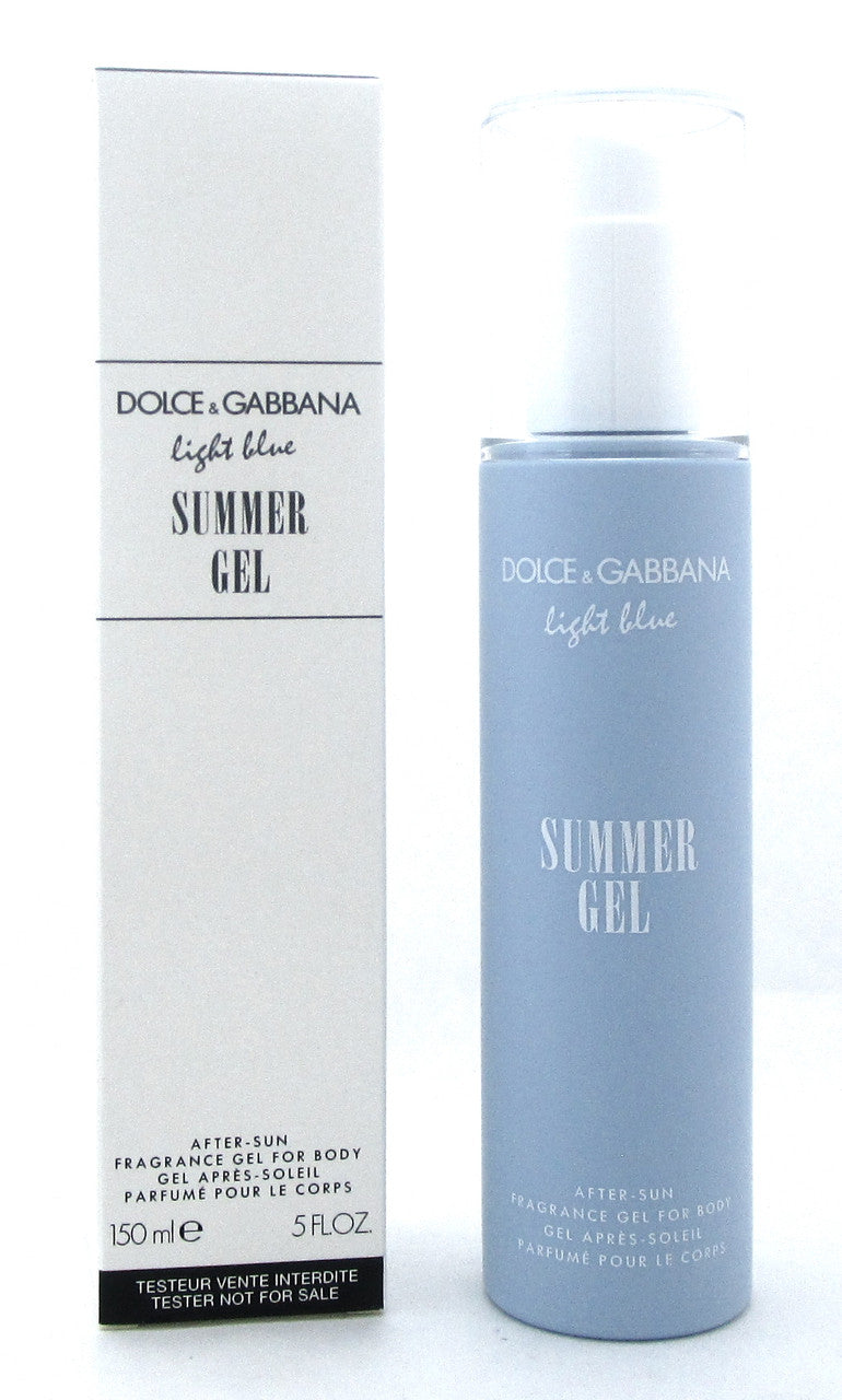 Dolce & Gabbana Light Blue 5.0 oz. Summer Gel After Sun Fragrance Gel for Body for Women. New Tester w/Cap