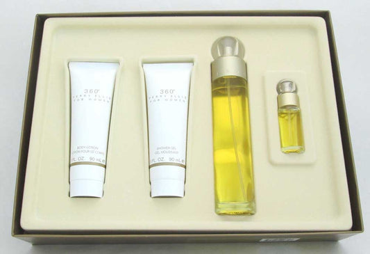 360 Perry Ellis 4 Pieces Gift Set for Women with EDT Spray 3.4 oz NIB