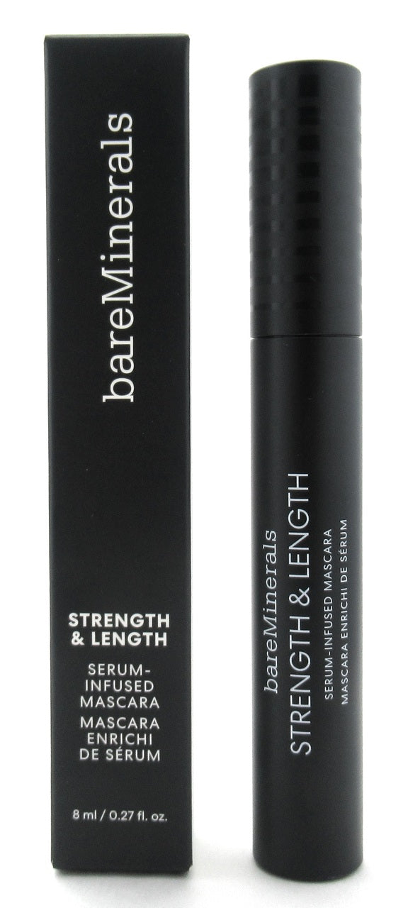 BareMinerals Strength and Length Serum-Infused Mascara Extreme Black 8 ml./ 0.27 oz. New