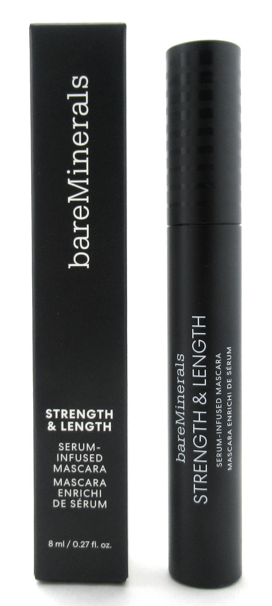 BareMinerals Strength and Length Serum-Infused Mascara Extreme Black 8 ml./ 0.27 oz. New