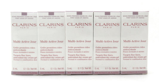 Clarins Multi-Active Jour Day Cream Gel 5 ml. Sample Size Lot of 10 New