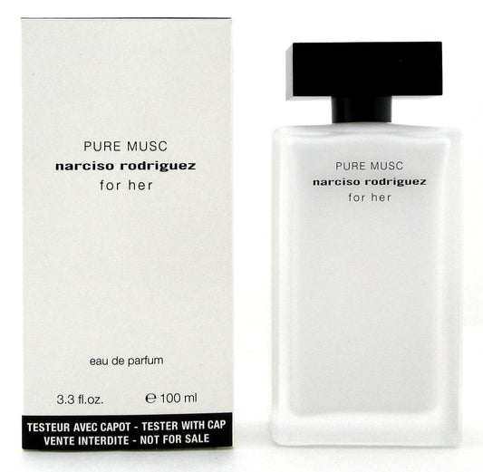 Narciso Rodriguez Pure Musc 3.3 oz. EDP Spray for Women. New Tester w/Cap