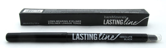 BareMinerals Lasting Line Long-Wearing Eyeliner Absolute Black 0.012 oz. New
