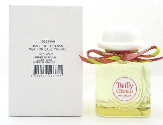 Twilly d'Hermes EAU GINGER by Hermes 2.87 oz. EDP Spray for Women. New  Tester w/Cap
