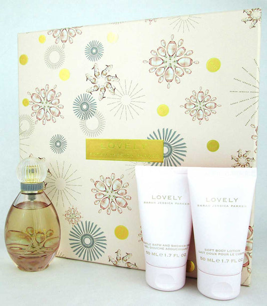Lovely Sarah Jessica Parker 3 Pcs Set: 1.7oz.EDP+1.7oz.B/L & Sh/Gel