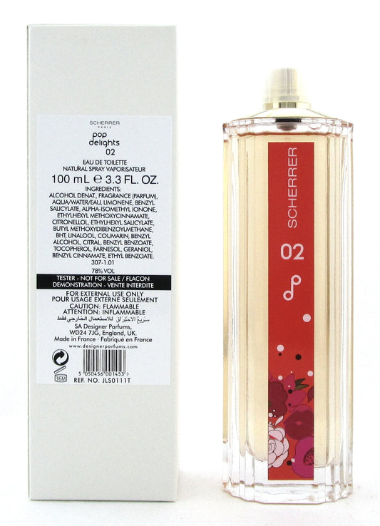 Jean Louis Scherrer Pop Delights 02 Perfume 3.4 oz Eau de Toilette Spray Women. New Tester
