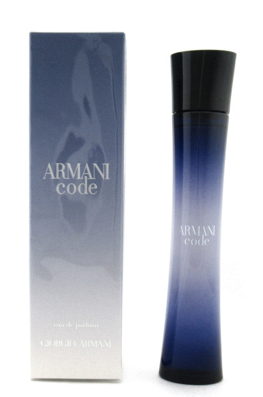 Armani Code by Giorgio Armani Eau De Parfum Spray for Women 75 ml./ 2.5 oz. Damaged Box