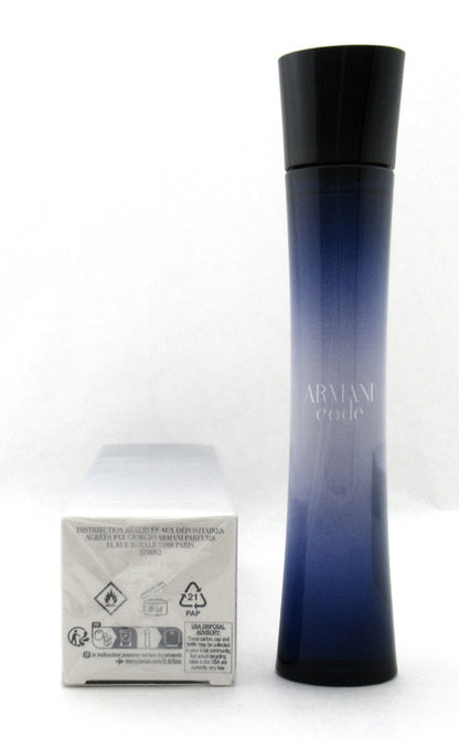 Armani Code by Giorgio Armani Eau De Parfum Spray for Women 75 ml./ 2.5 oz. Damaged Box