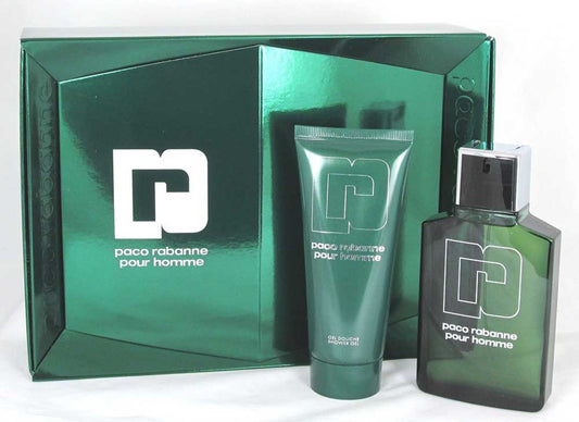 Paco Rabanne Pour Homme Gift Set for Men:3.4 oz.EDT+3.4 oz.Sh/Gel
