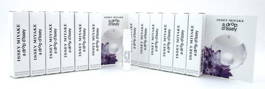 Issey Miyake A Drop D'Issey Eau de Parfum Spray for Women. Vial Pack Lot of 12 x 0.8 ml. New Sealed