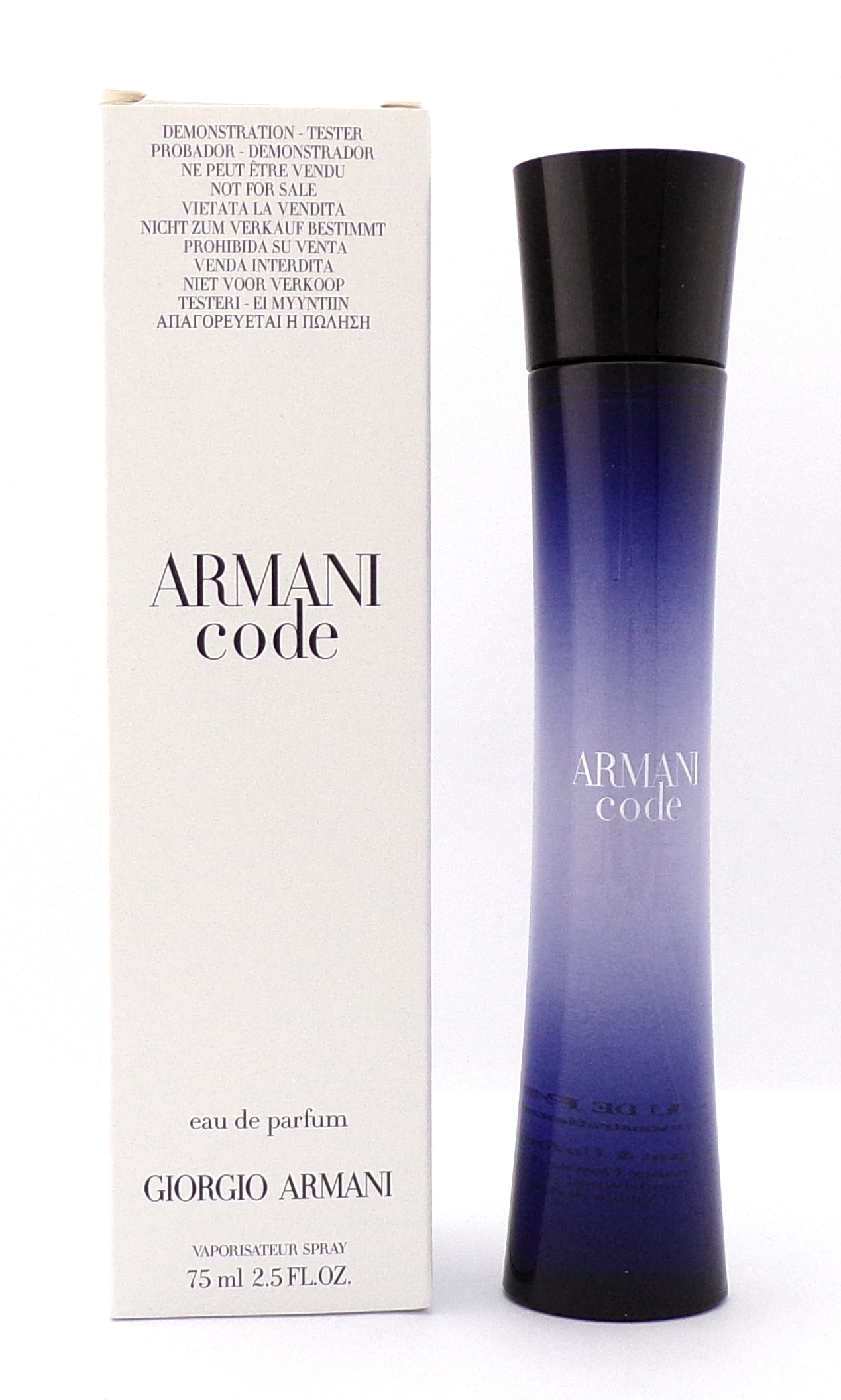 Armani Code by Giorgio Armani 2.5 oz. Eau de Parfum Spray for Women. New Tester w/Cap