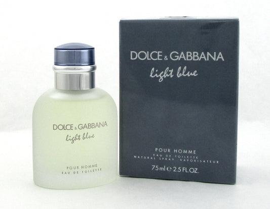 Light Blue by Dolce & Gabbana Pour Homme 2.5 oz. Eau de Toilette Spray Men NIB Sealed