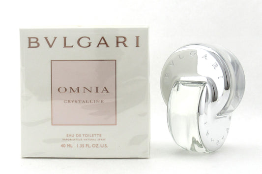 Bvlgari Omnia Crystalline 1.3 oz./40 ml. Eau De Toilette Spray New in Sealed Box