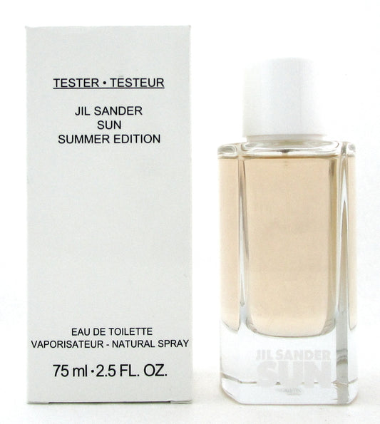 Jil Sander Sun Summer Edition 2.5 oz. EDT Spray for Women. New Tester w/Cap