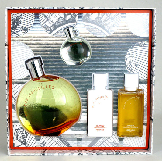 Eau Des Merveilles by Hermes 3.3 oz.Set for Women.New in Hard Box