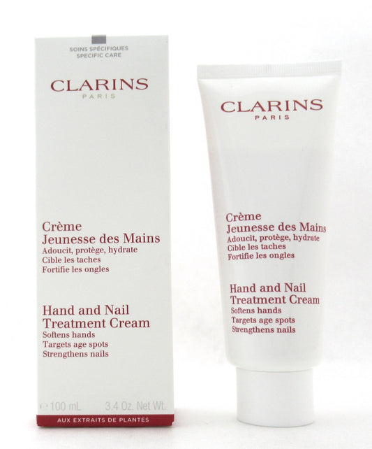 Clarins Hand and Nail Treatment Cream 100 ml./3.4 oz. New Sealed Tube Damaged Box
