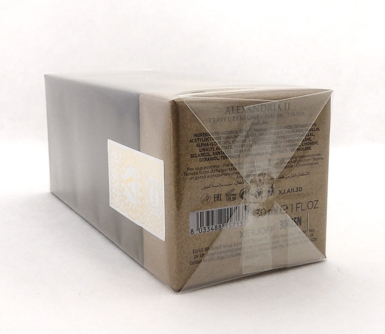 XERJOFF ALEXANDRIA II 1.0 oz./ 30 ml. Parfum Travel Spray. New Sealed Box