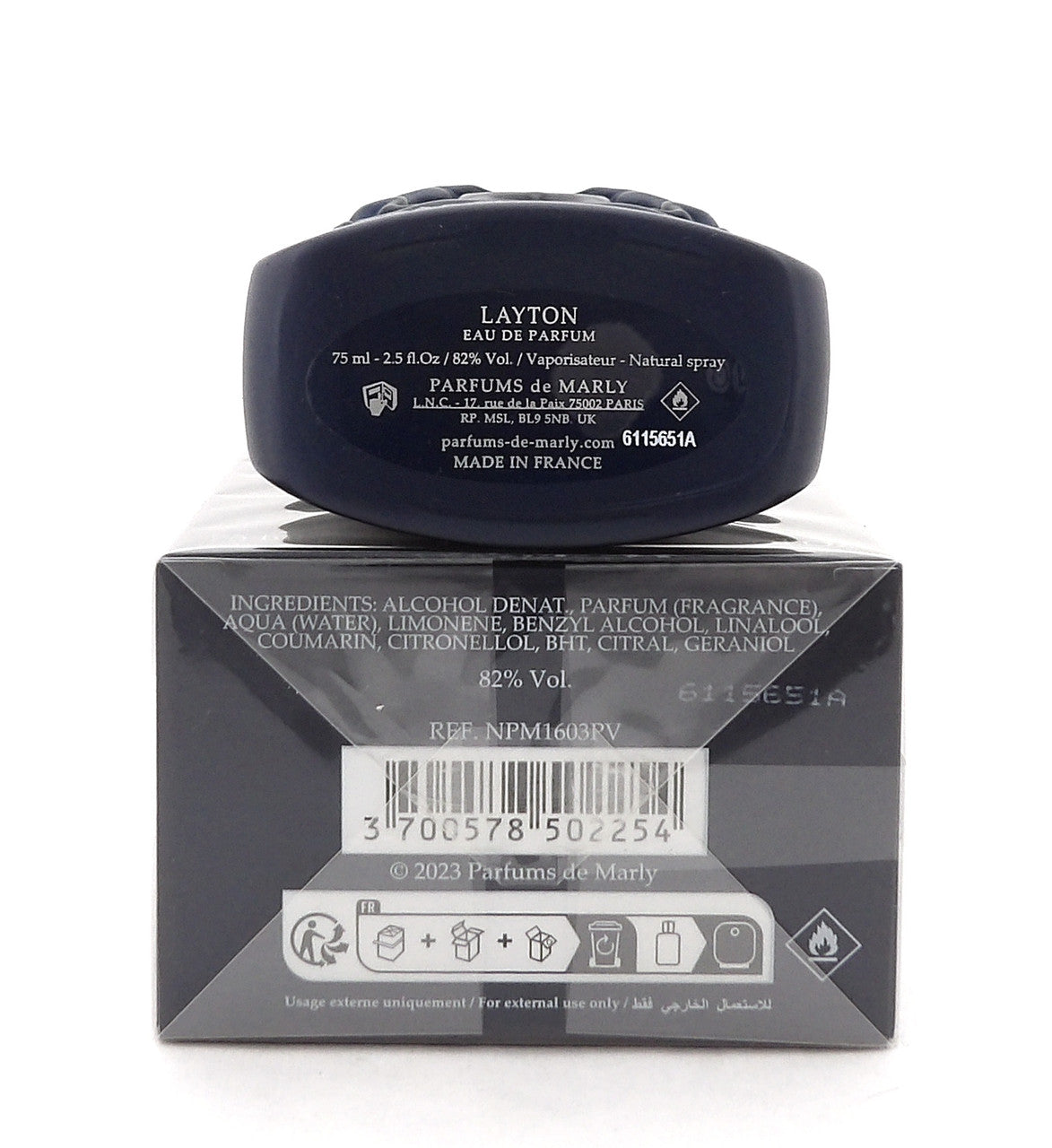 Layton by Parfums de Marly 2.5 oz./75 ml. EDP Spray for Men New in Sealed Box