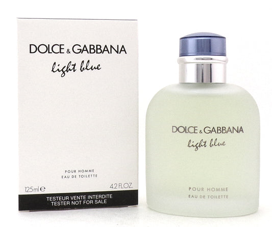 Light Blue by Dolce&Gabbana 4.2oz. Eau de Toilette Spray for Men. New Tester w/Cap