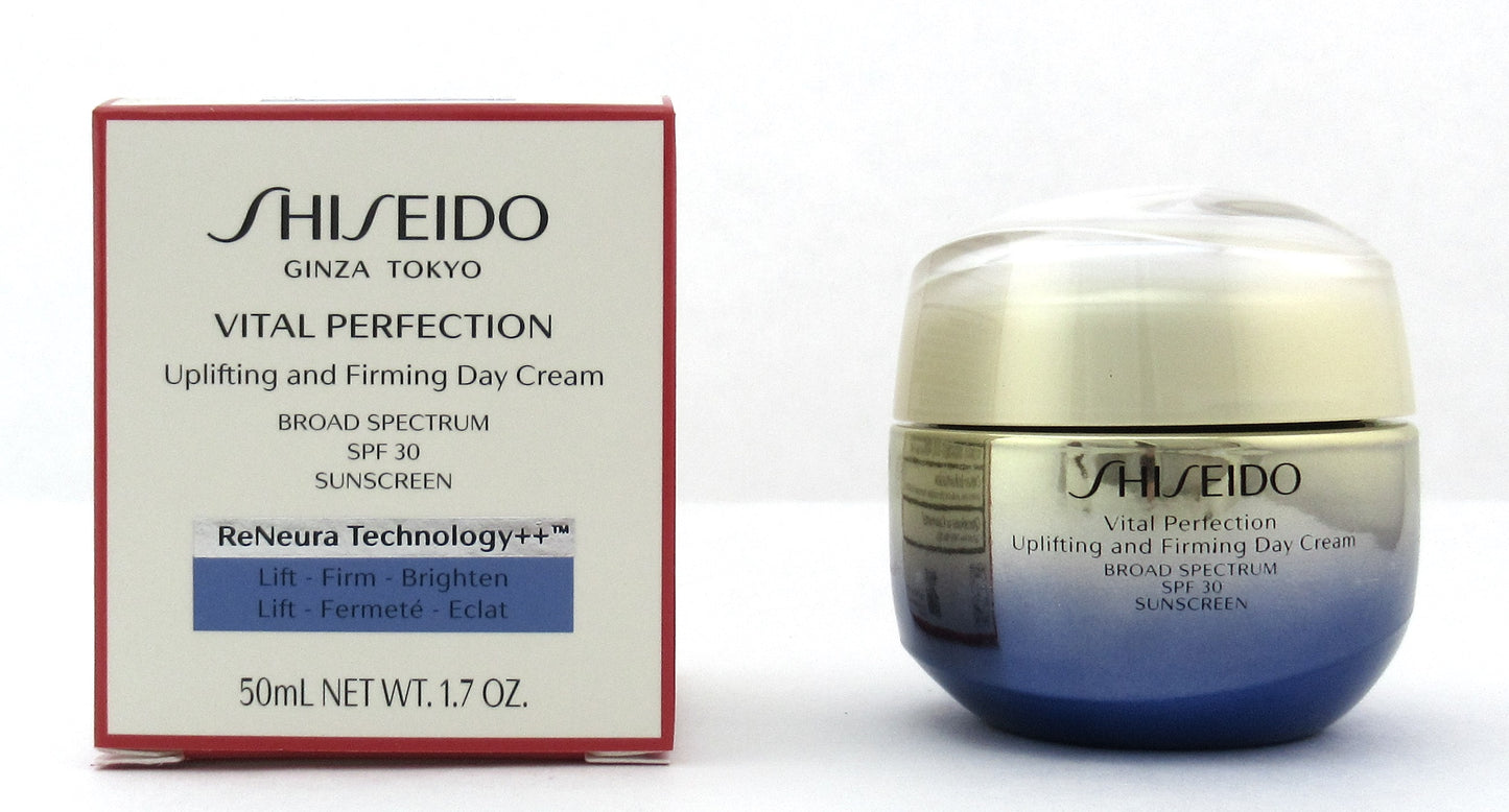 Shiseido Vital Perfection Uplifting And Firming Day Cream SPF 30 Sunscreen 50 ml./ 1.7 oz. New